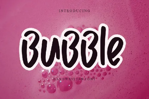 Bubble font