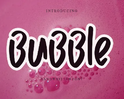 Bubble font