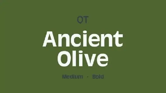Ancient Olive Sans Serif font