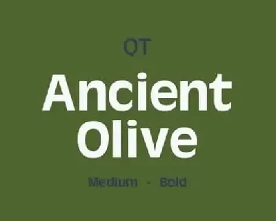 Ancient Olive Sans Serif font