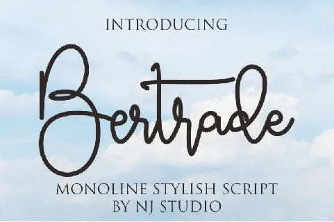 Bertrade font