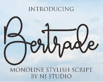 Bertrade font