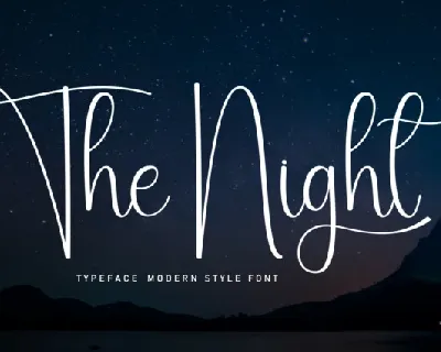 The Night Script font