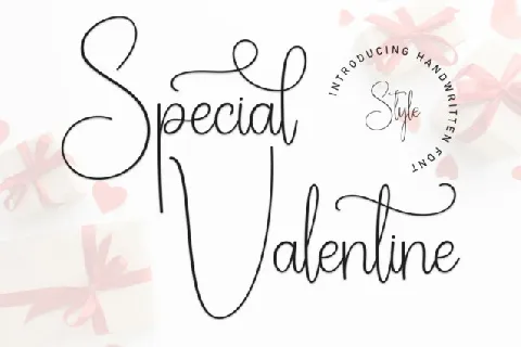 Special Valentine Script font