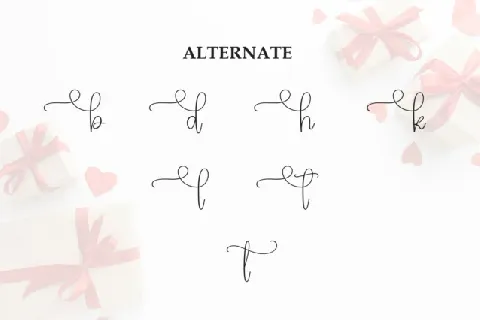 Special Valentine Script font