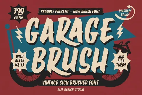 Garage Brush font