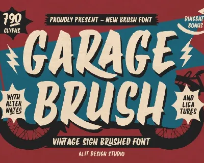 Garage Brush font