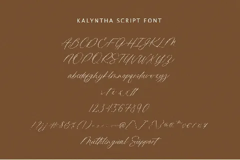 Kalyntha font