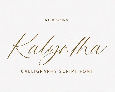 Kalyntha font
