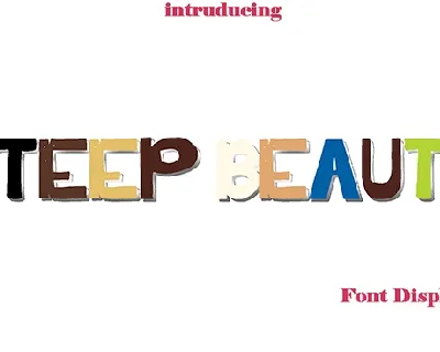 Steep Beauty font