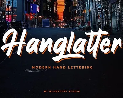 Hanglatter font