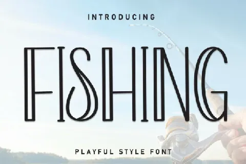 Fishing Display font