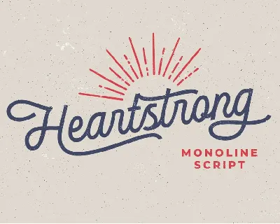 Heartstrong font