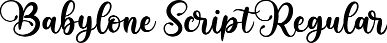 Babylone Script Regular font - Babylone Script.otf