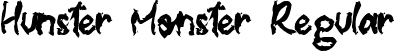 Hunster Monster Regular font - Hunster Monster.otf