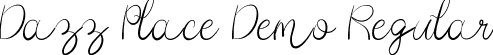 Dazz Place Demo Regular font - DazzPlaceDemoRegular.ttf