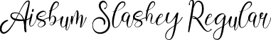 Aisbum Slashey Regular font - Aisbum Slashey.otf