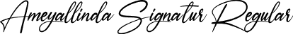 Ameyallinda Signatur Regular font - Ameyallinda Signature.otf