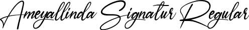 Ameyallinda Signatur Regular font - Ameyallinda Signature.ttf