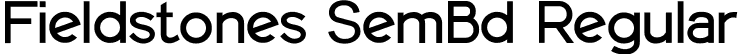 Fieldstones SemBd Regular font - Fieldstones-SemiBold.ttf