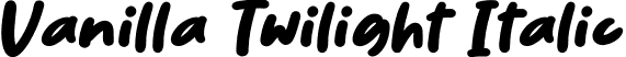 Vanilla Twilight Italic font - Italic.ttf
