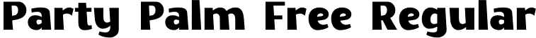 Party Palm Free Regular font - party-palm-free.otf