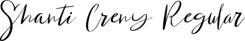 Shanti Creny Regular font - Shanti Creny.ttf