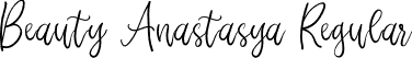 Beauty Anastasya Regular font - Beauty Anastasya demo.otf