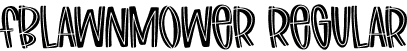FBLawnmower Regular font - FBLawnmower.otf