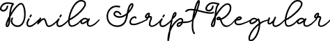 Dinila Script Regular font - Dinila Script OTF.otf