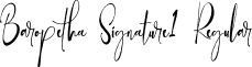 Baropetha Signature1 Regular font - Baropetha Signature1 - OTF.otf