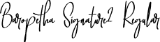 Baropetha Signature2 Regular font - Baropetha Signature2 - OTF.otf