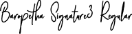 Baropetha Signature3 Regular font - Baropetha Signature3 - OTF.otf