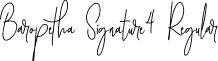 Baropetha Signature4 Regular font - Baropetha Signature4 - OTF.otf