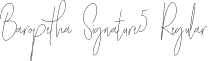 Baropetha Signature5 Regular font - Baropetha Signature5 - OTF.otf