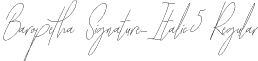 Baropetha Signature_Italic5 Regular font - Baropetha Signature_Italic5 - OTF.otf