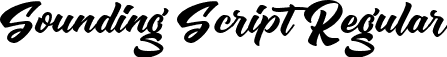 Sounding Script Regular font - SoundingScript Free.ttf