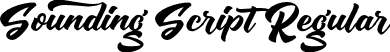 Sounding Script Regular font - SoundingScript Free.otf