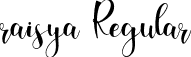 raisya Regular font - raisya.otf