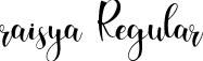 raisya Regular font - raisya.ttf