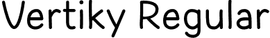 Vertiky Regular font - Vertiky.otf