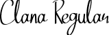 Clana Regular font - Clana.otf