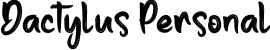 Dactylus Personal font - Dactylus-Personal.otf