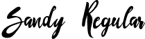 Sandy Regular font - Sandy-Regular.otf