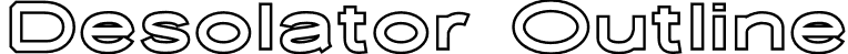 Desolator Outline font - Desolator-Outline.otf