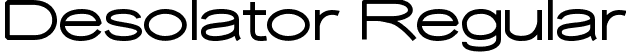 Desolator Regular font - Desolator.ttf