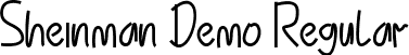Sheinman Demo Regular font - SheinmanDemoRegular.ttf