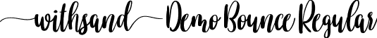 Withsand Demo Bounce Regular font - WithsandDemoBounce.ttf