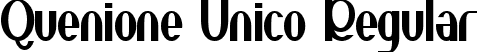 Quenione Unico Regular font - QuenioneUnico.ttf