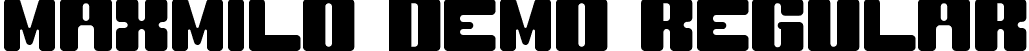 Maxmilo Demo Regular font - MaxmiloDemoRegular.ttf